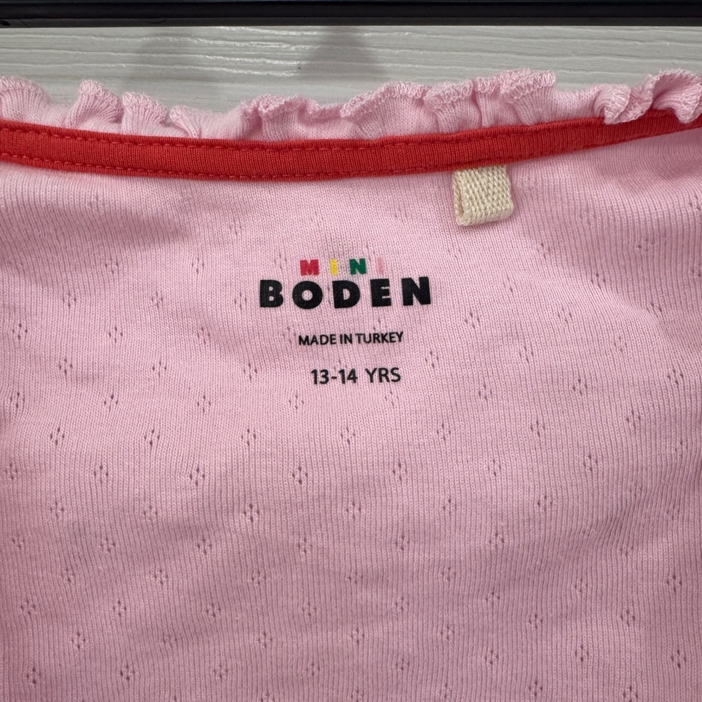 Mini Boden 13-14 Yr. Strawberry Long Sleeve Cardigan - Picture 3 of 9
